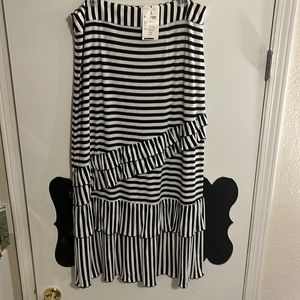 NWT | Sharon Tang | B&W Striped Skirt